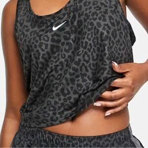 Nike Black Leopard Print Workout Tank
